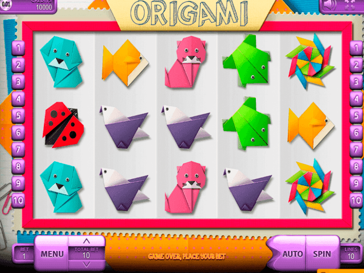 カジノゲームにおける折り紙の芸術とその象徴性